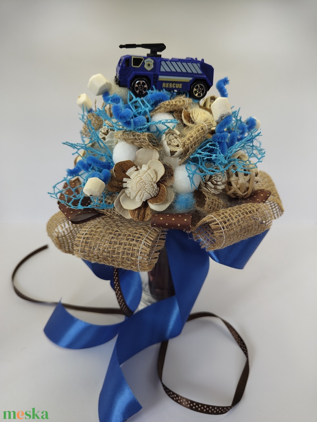 Autós csokor - otthon & életmód - dekoráció - virágdísz és tartó - csokor & virágdísz - Meska.hu