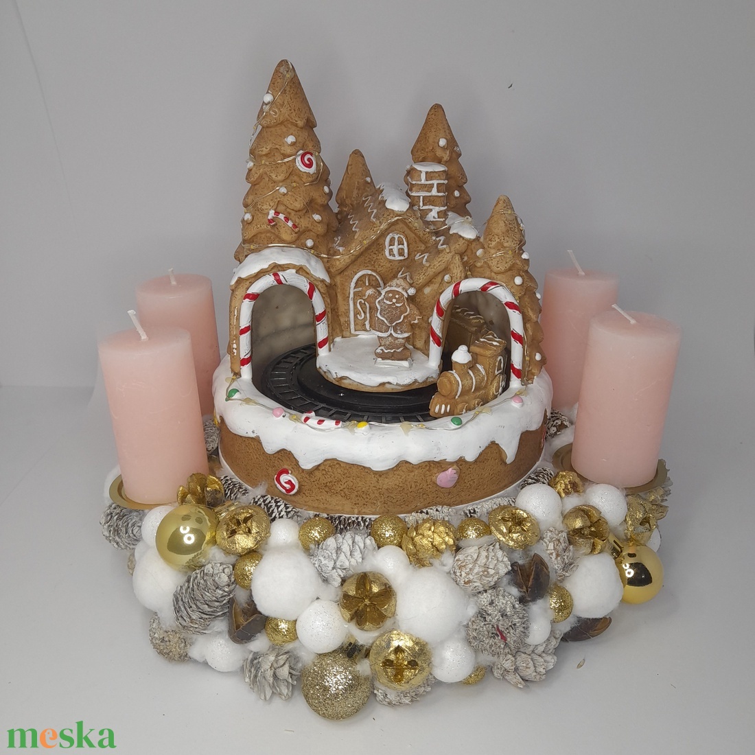 Mézeskalács falu Adventi koszorú - karácsony - adventi díszek - adventi koszorú - Meska.hu Mézeskalács falu Adventi koszorú - karácsony - adventi díszek - adventi koszorú - Meska.hu