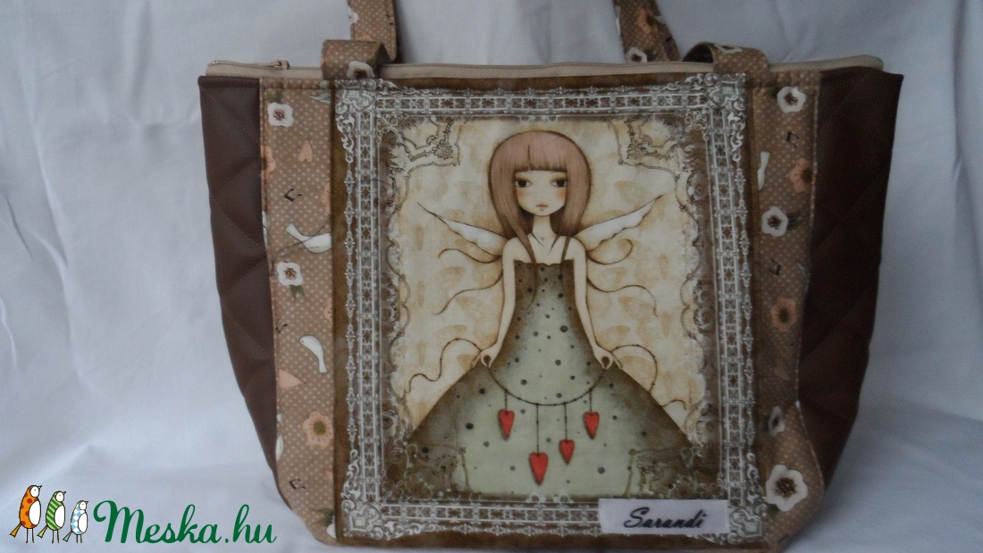 Barna mirabelle táska műbőrrel -  - Meska.hu Barna mirabelle táska műbőrrel -  - Meska.hu