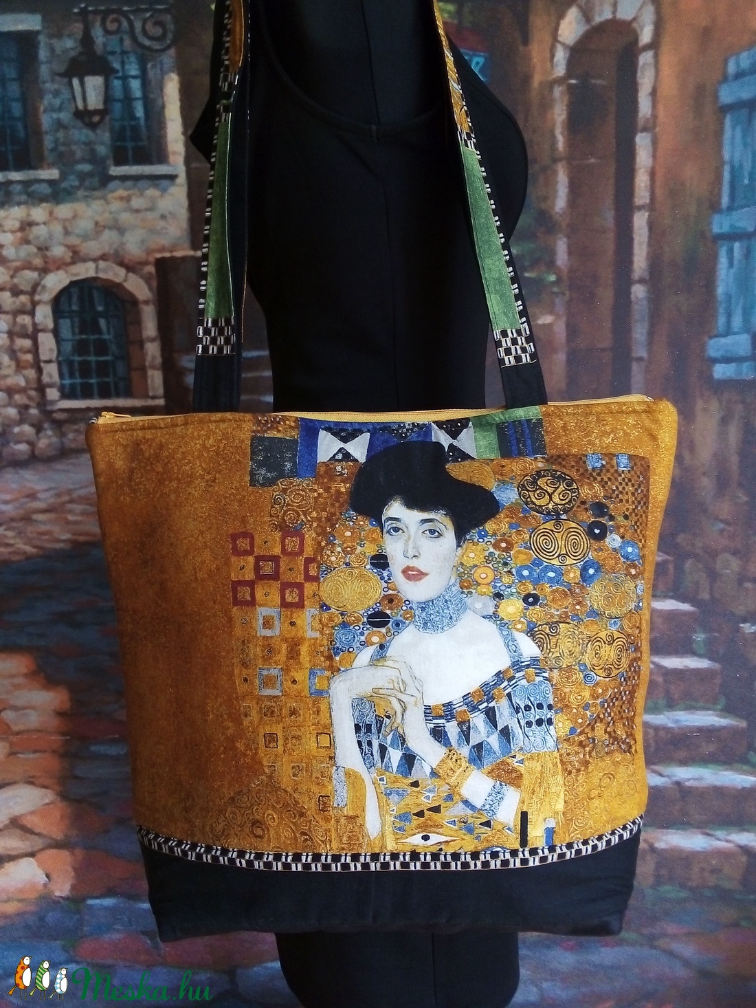 Gustav Klimt női arcképes táska.KIÁRÚSÍTÁS! - táska & tok - kézitáska & válltáska - válltáska - Meska.hu Gustav Klimt női arcképes táska.KIÁRÚSÍTÁS! - táska & tok - kézitáska & válltáska - válltáska - Meska.hu