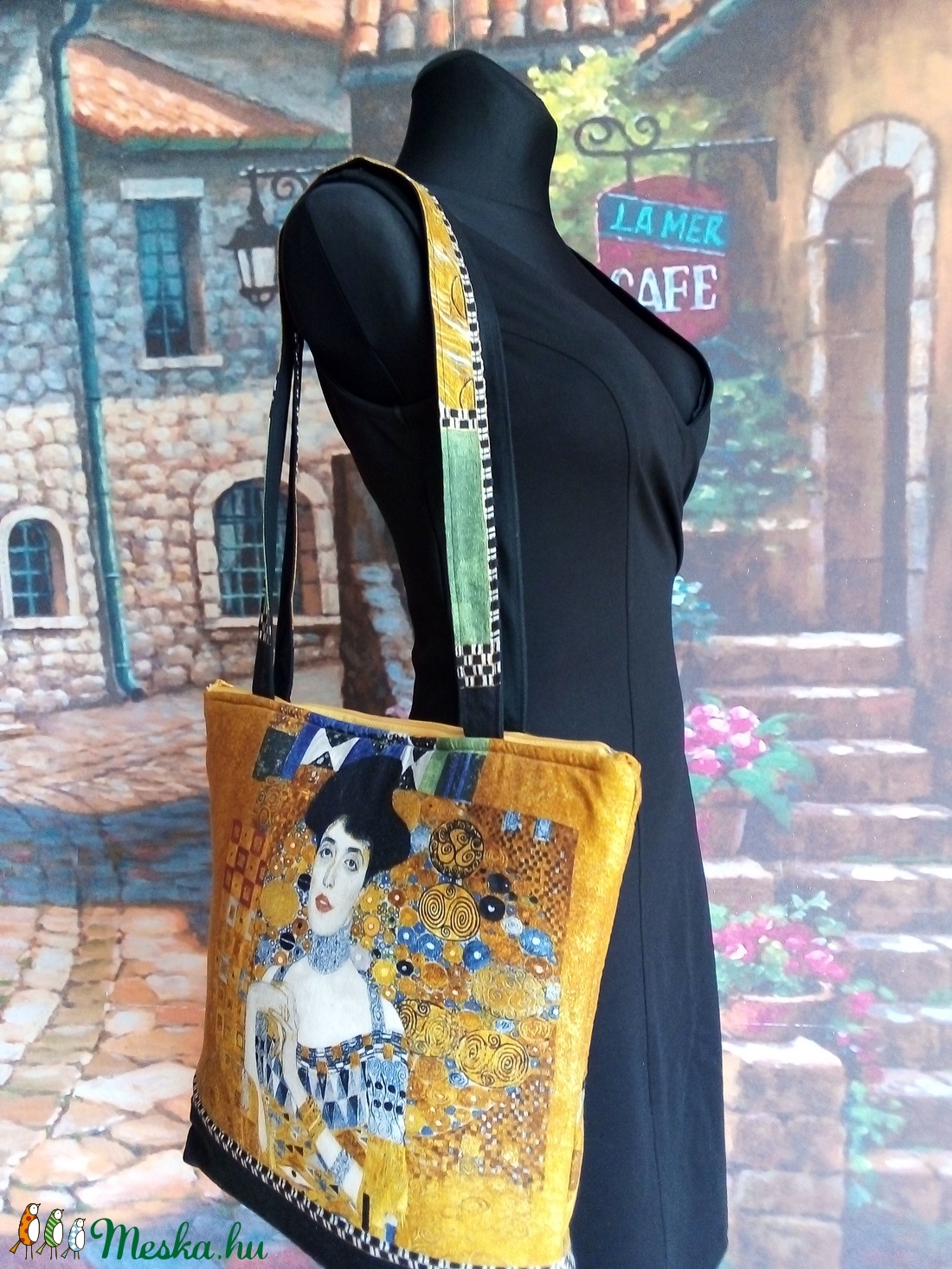 Gustav Klimt női arcképes táska.KIÁRÚSÍTÁS! - táska & tok - kézitáska & válltáska - válltáska - Meska.hu Gustav Klimt női arcképes táska.KIÁRÚSÍTÁS! - táska & tok - kézitáska & válltáska - válltáska - Meska.hu