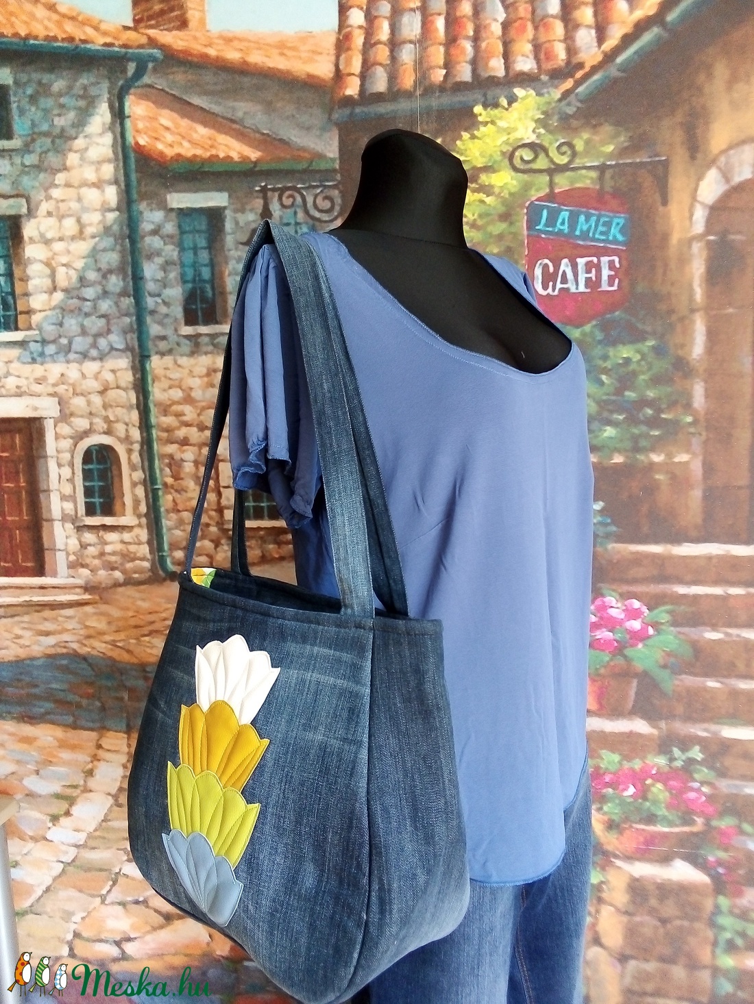 Farmer virágos táska -  - Meska.hu Farmer virágos táska -  - Meska.hu