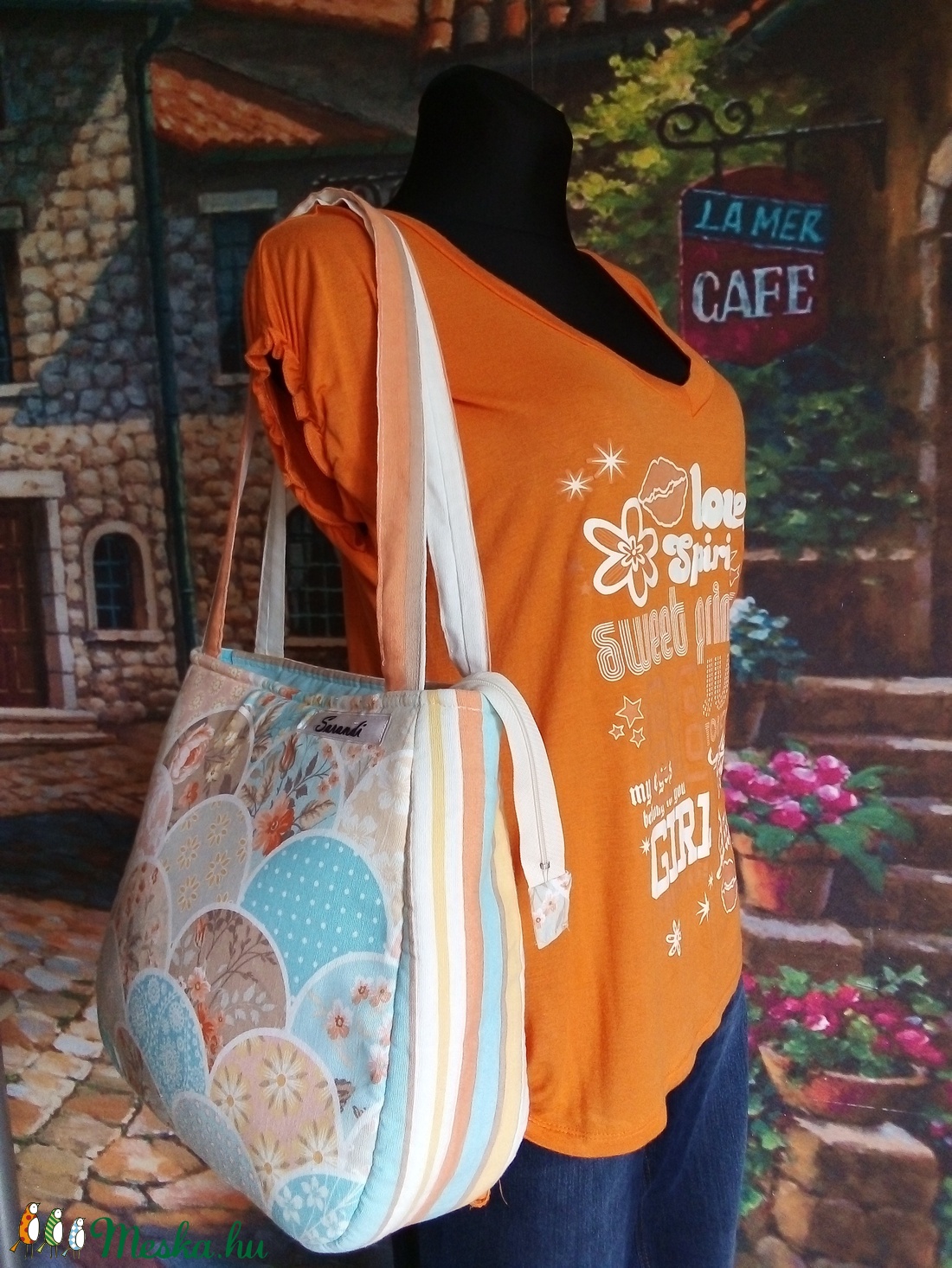 Pasztell kerekített nyári táska+neszi.KIÁRÚSÍTÁS! - táska & tok - kézitáska & válltáska - válltáska - Meska.hu Pasztell kerekített nyári táska+neszi.KIÁRÚSÍTÁS! - táska & tok - kézitáska & válltáska - válltáska - Meska.hu