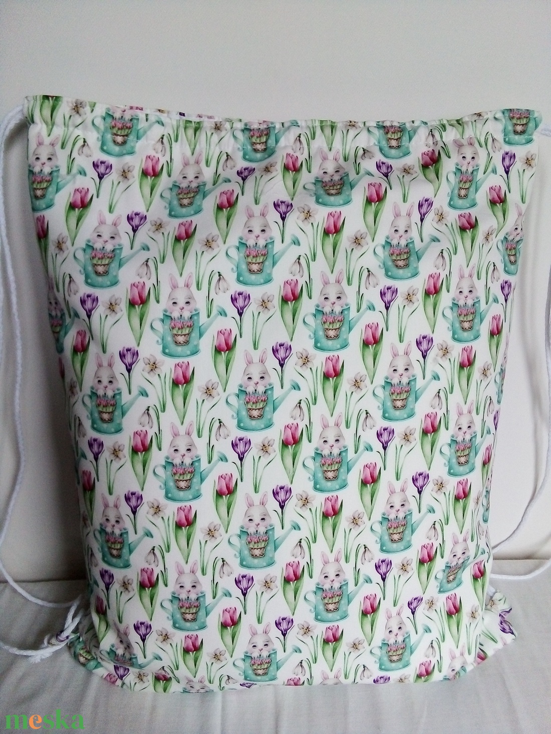 Nyuszikás gymbag hátizsák - táska & tok - hátizsák - tornazsák, gymbag - Meska.hu Nyuszikás gymbag hátizsák - táska & tok - hátizsák - tornazsák, gymbag - Meska.hu