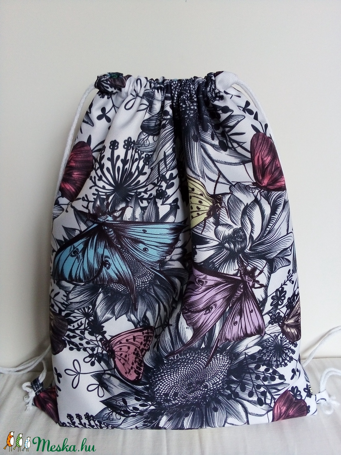 Lepkés gymbag hátizsák - táska & tok - hátizsák - tornazsák, gymbag - Meska.hu