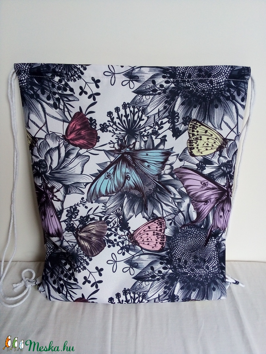 Lepkés gymbag hátizsák - táska & tok - hátizsák - tornazsák, gymbag - Meska.hu