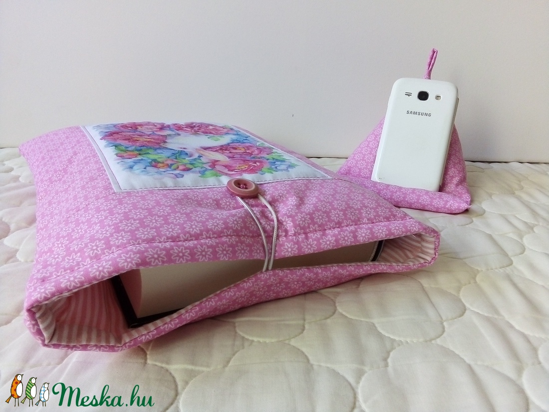 Nyuszis könyvtartó,telefontartó szett - könyv & zene - könyvtok - Meska.hu