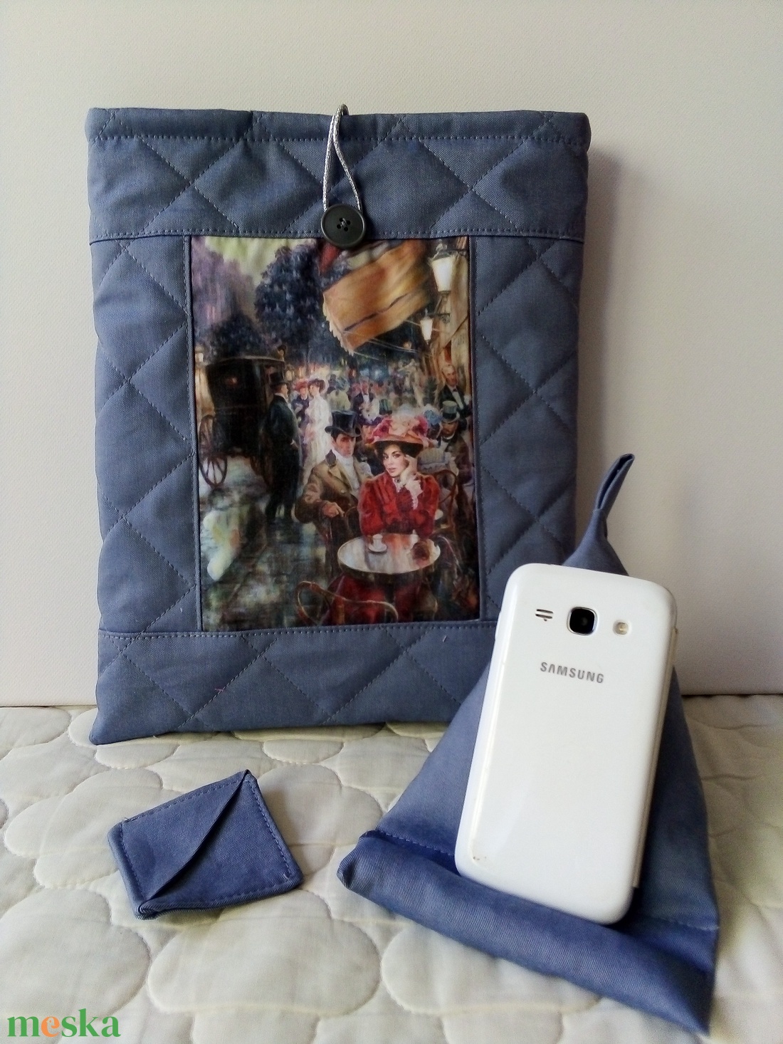 Szürke romantikus könyvtartó,telefontartó szett - könyv & zene - könyvtok - Meska.hu Szürke romantikus könyvtartó,telefontartó szett - könyv & zene - könyvtok - Meska.hu