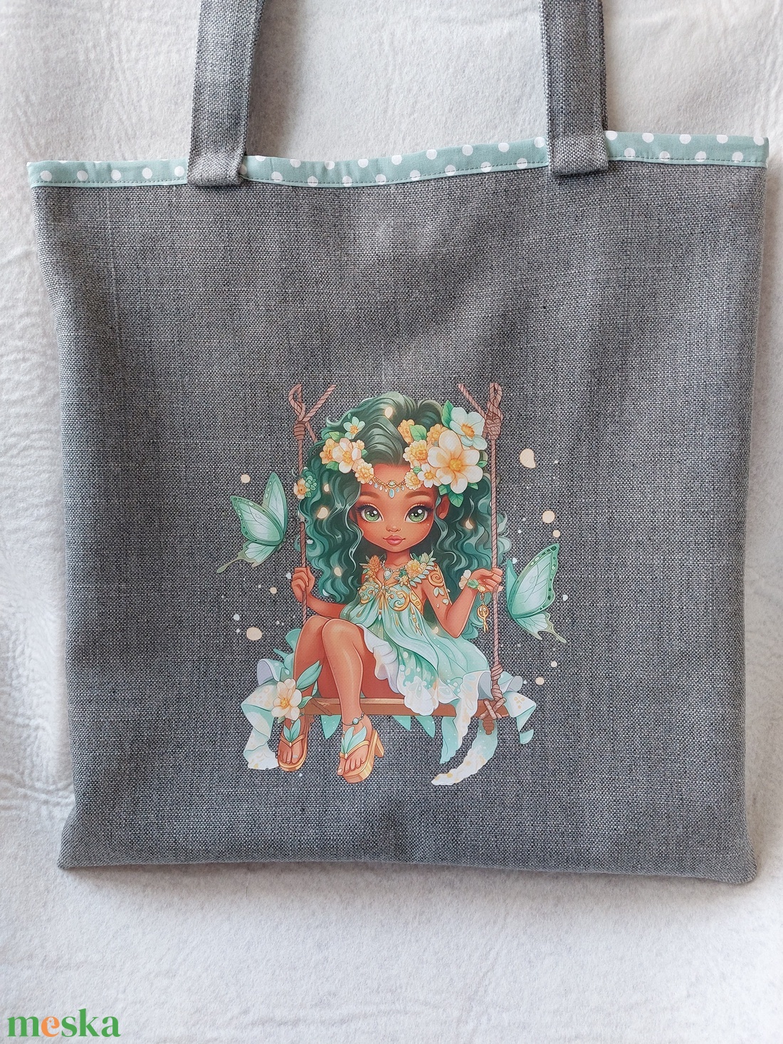 Táska,szatyor zöldtündér - táska & tok - bevásárlás & shopper táska - shopper, textiltáska, szatyor - Meska.hu