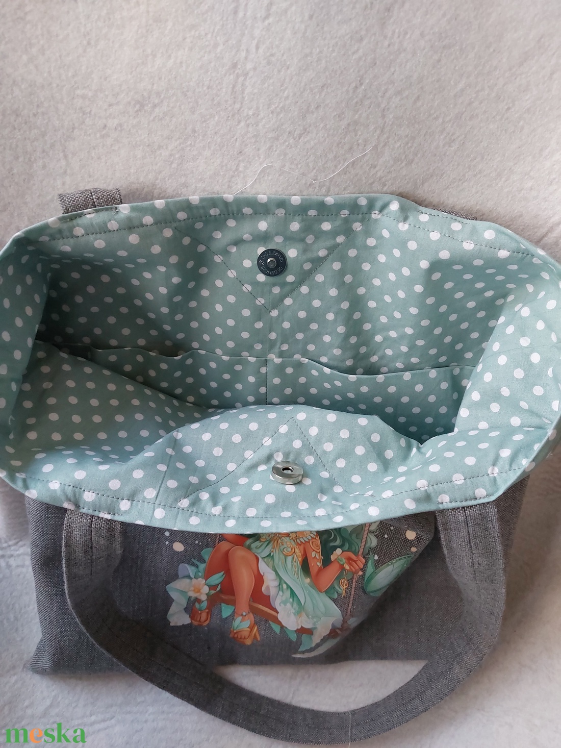 Táska,szatyor zöldtündér - táska & tok - bevásárlás & shopper táska - shopper, textiltáska, szatyor - Meska.hu