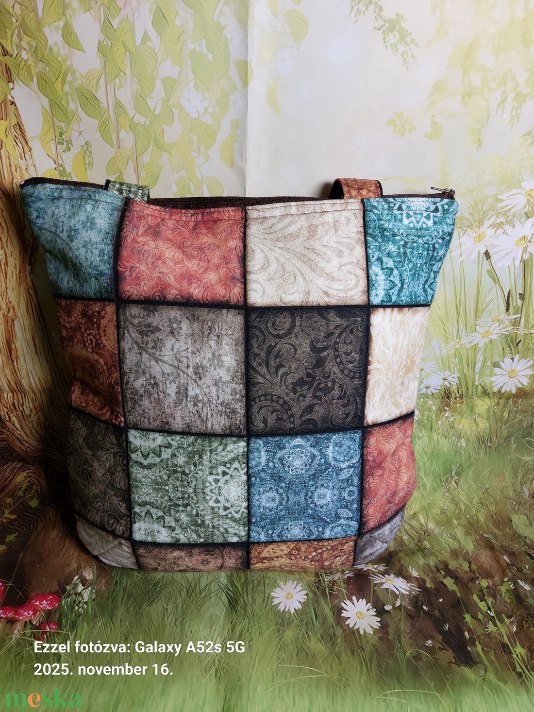 Pachwork jellegű táska - táska & tok - kézitáska & válltáska - válltáska - Meska.hu