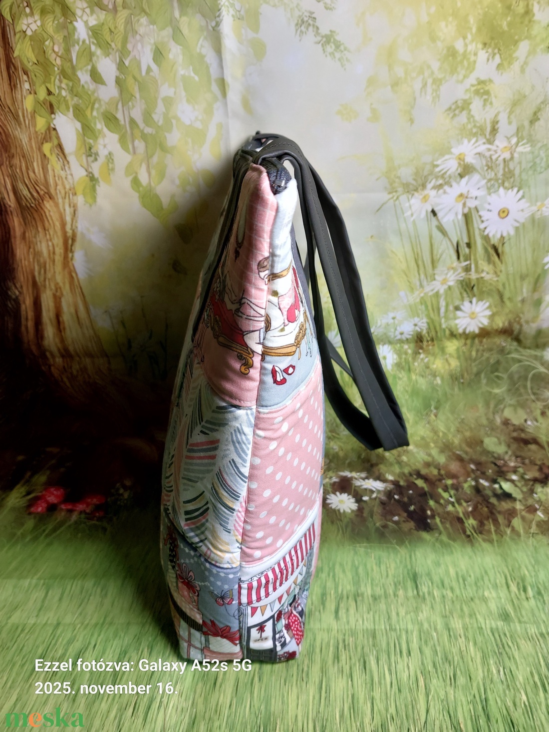 Paneles pöttyös táska - táska & tok - kézitáska & válltáska - válltáska - Meska.hu