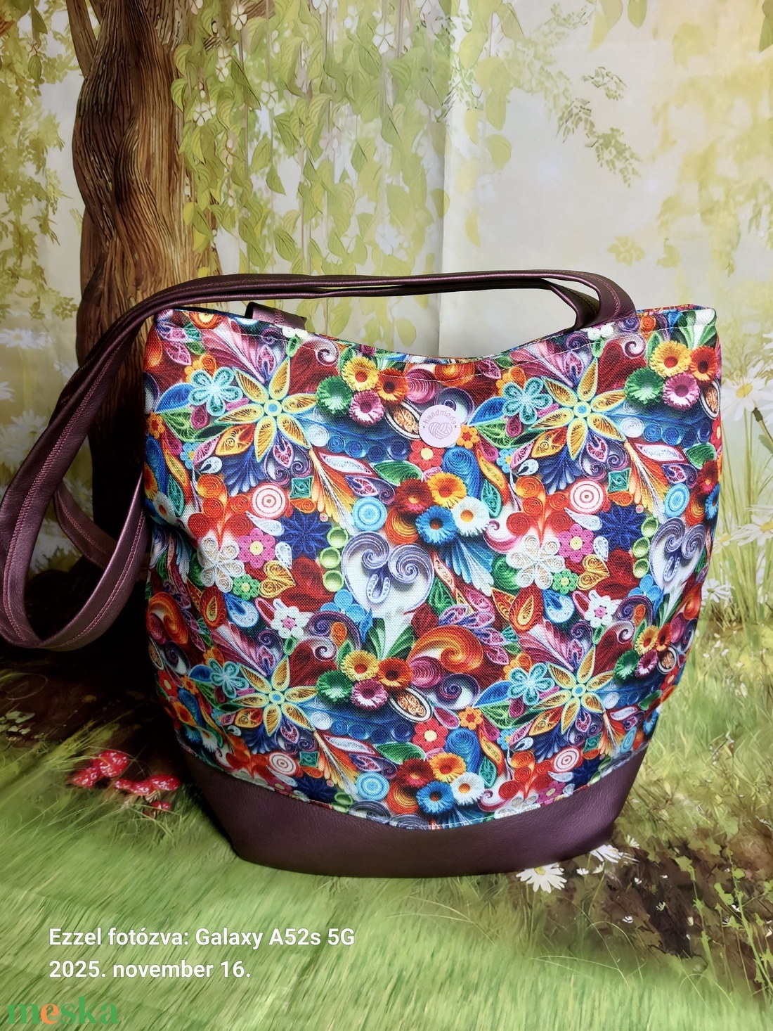 Quillingmintás táska - táska & tok - kézitáska & válltáska - válltáska - Meska.hu