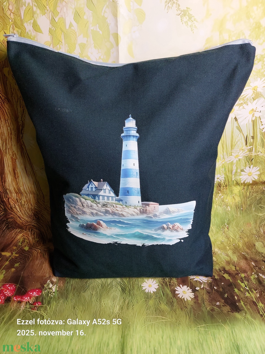 Világítótornyos táska szatyor - táska & tok - kézitáska & válltáska - válltáska - Meska.hu