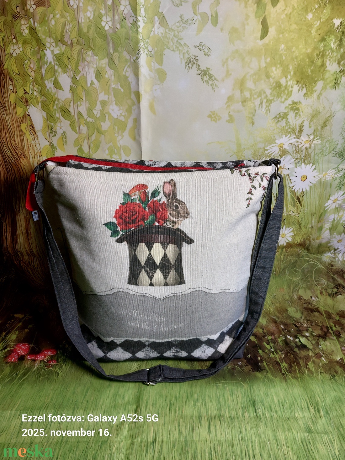 Aliz csodarszágos táska 1 - táska & tok - kézitáska & válltáska - vállon átvethető táska - Meska.hu