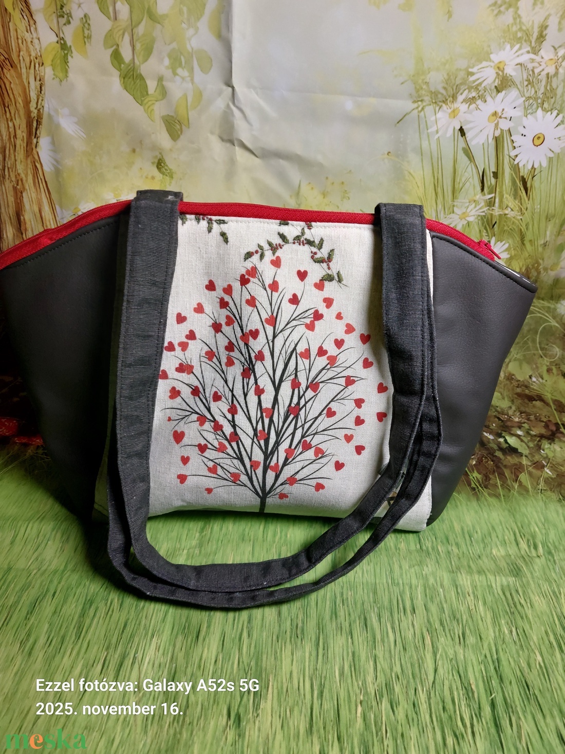 Aliz csodaországos táska2 - táska & tok - kézitáska & válltáska - válltáska - Meska.hu