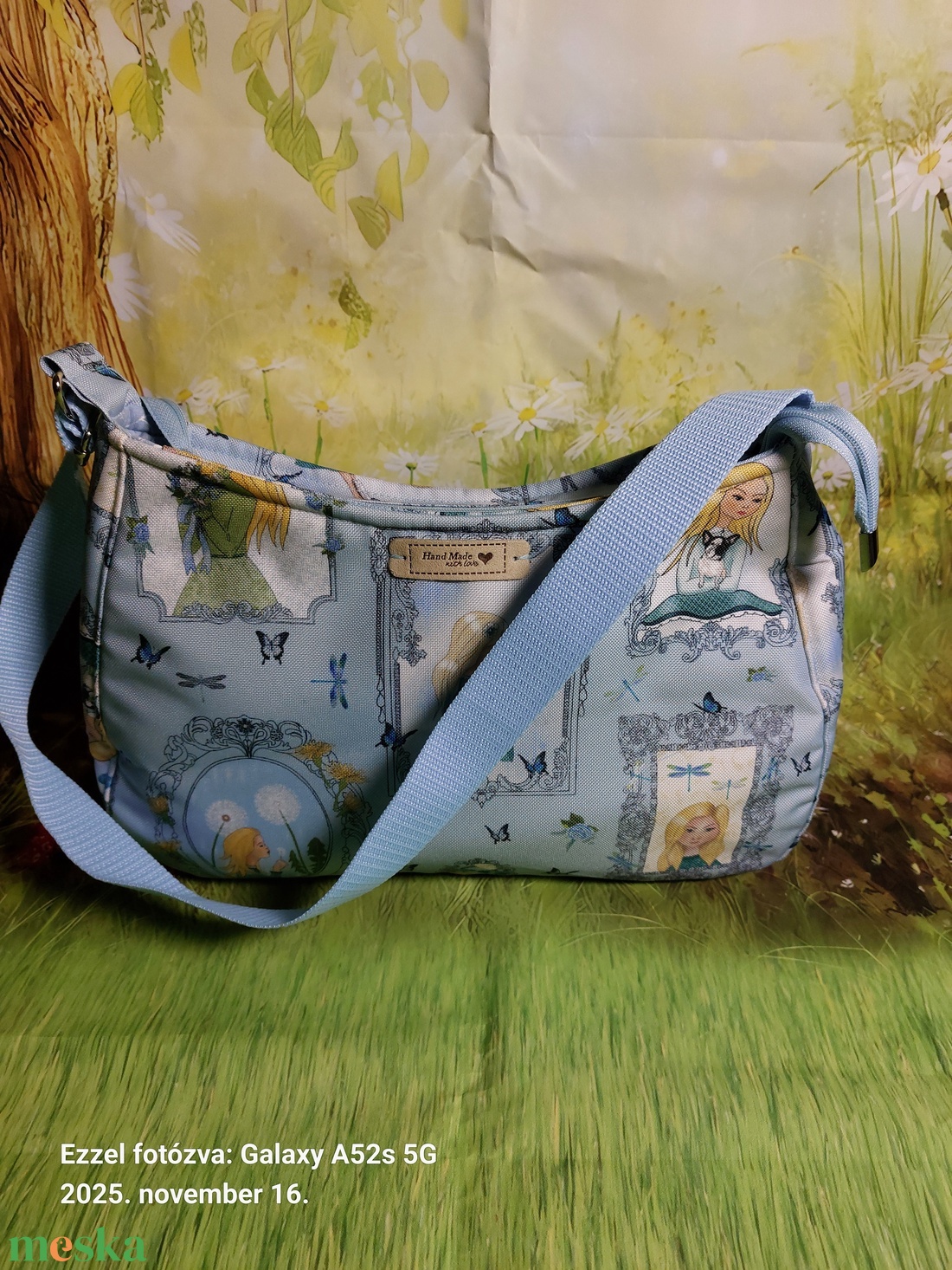 Zoé félkör táska - táska & tok - kézitáska & válltáska - kézitáska - Meska.hu