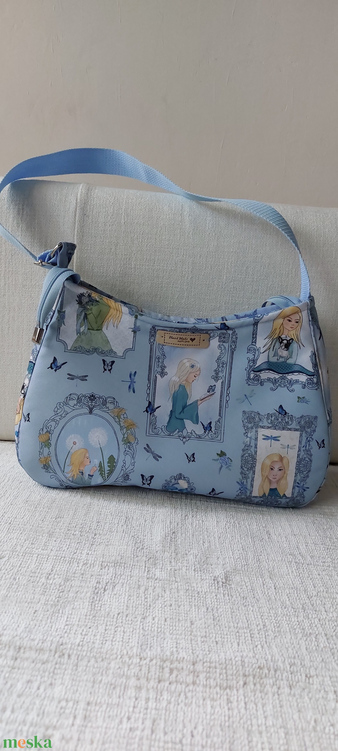 Zoé félkör táska - táska & tok - kézitáska & válltáska - kézitáska - Meska.hu