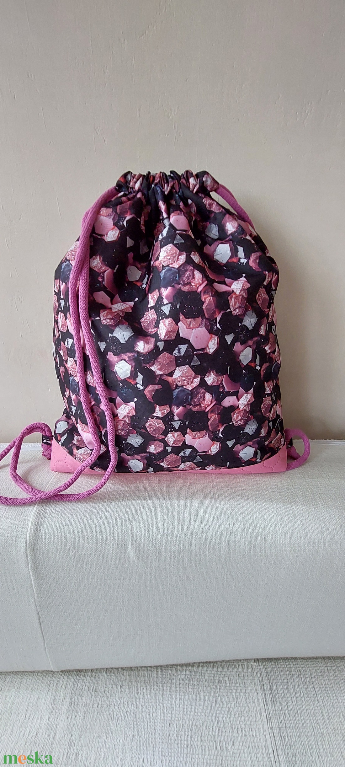 Drágaköves hátizsák - táska & tok - hátizsák - tornazsák, gymbag - Meska.hu