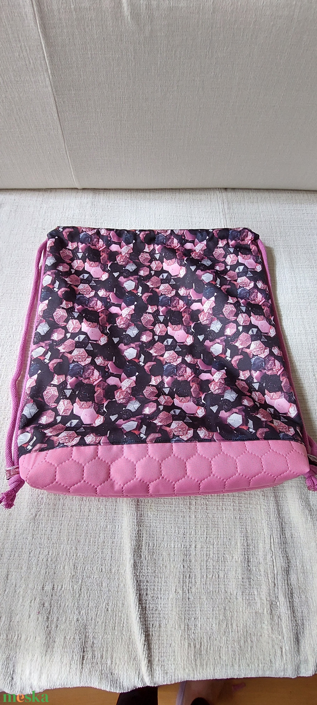 Drágaköves hátizsák - táska & tok - hátizsák - tornazsák, gymbag - Meska.hu