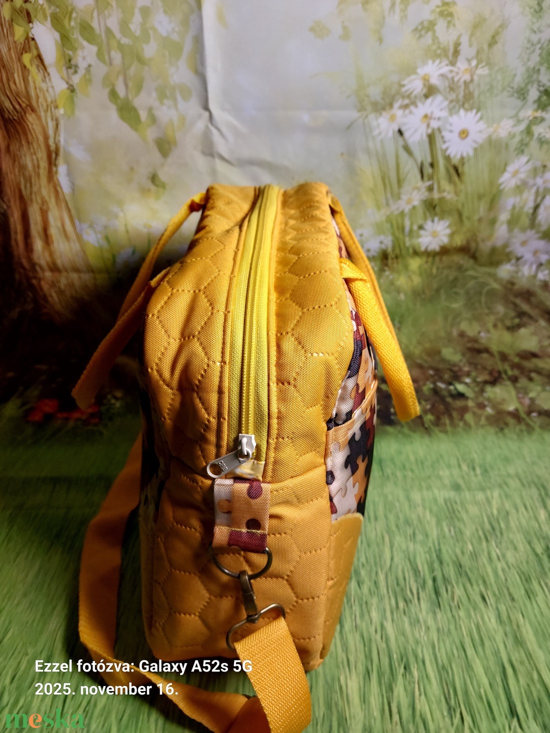 Mozaikos kicsi utazótáska - táska & tok - kézitáska & válltáska - nagy pakolós táska - Meska.hu