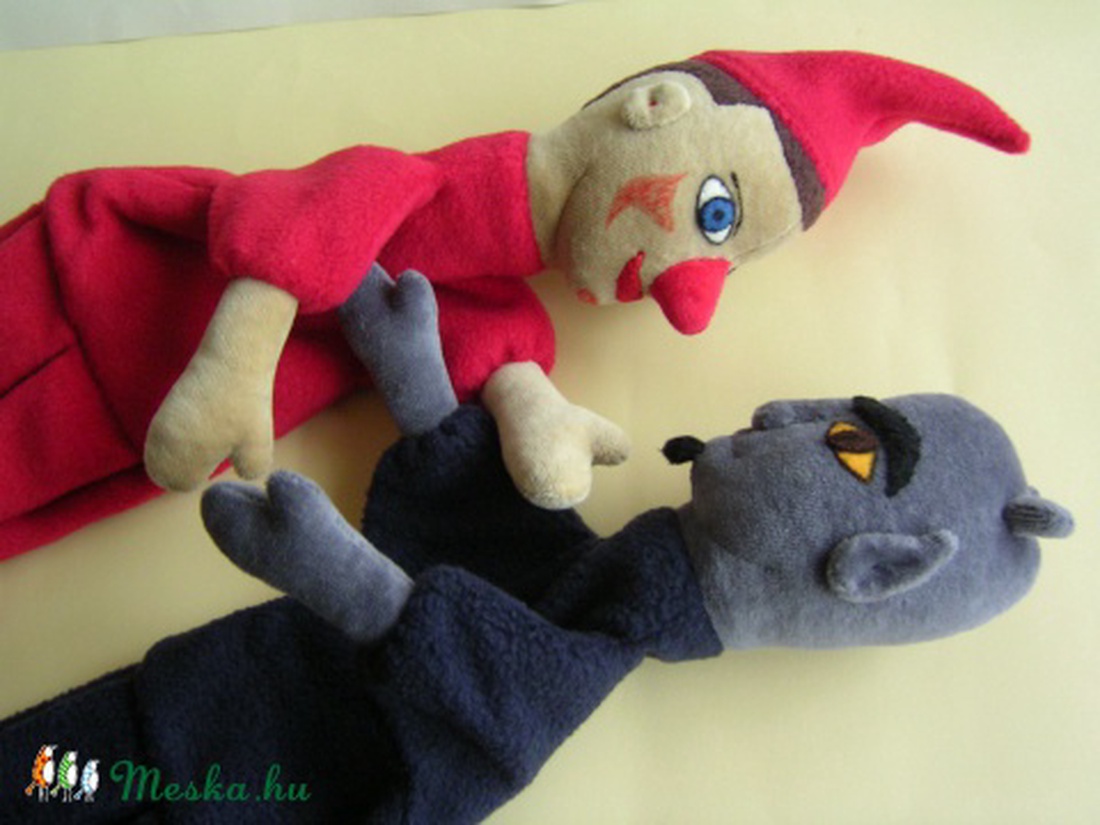 Vitéz L. és az Ördög,  kézbábok -  - Meska.hu