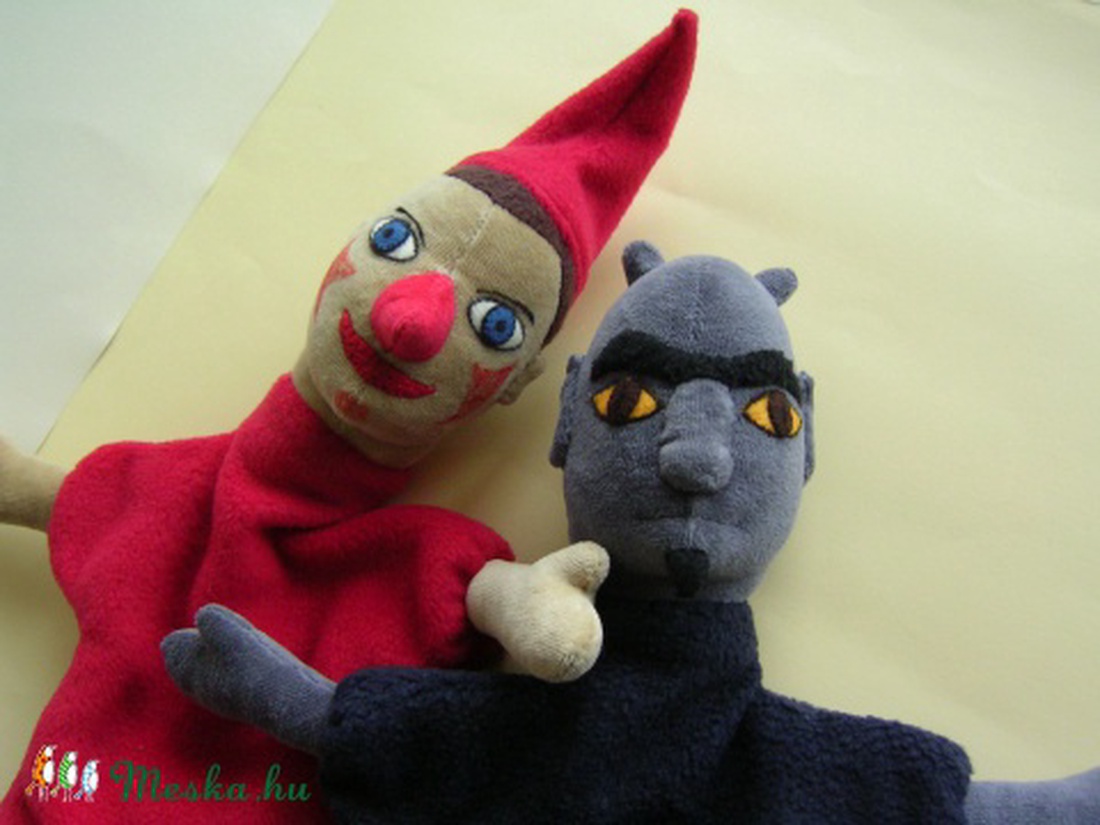 Vitéz L. és az Ördög,  kézbábok -  - Meska.hu