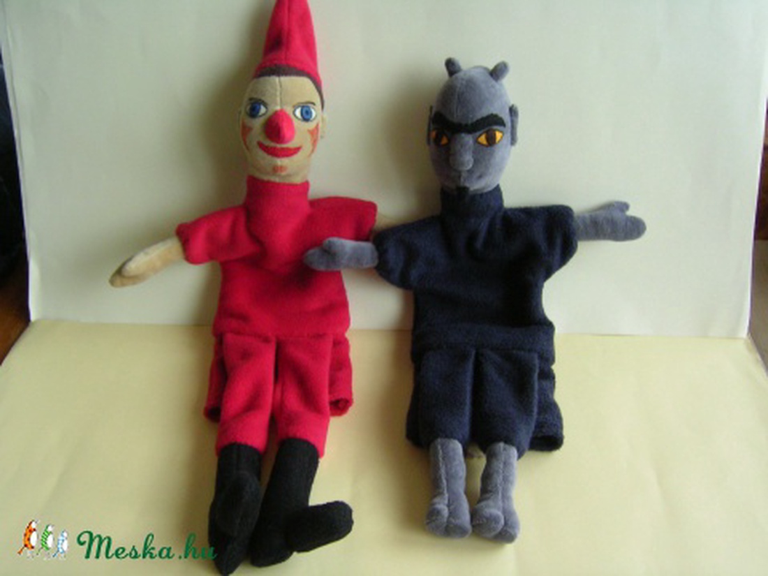 Vitéz L. és az Ördög,  kézbábok -  - Meska.hu