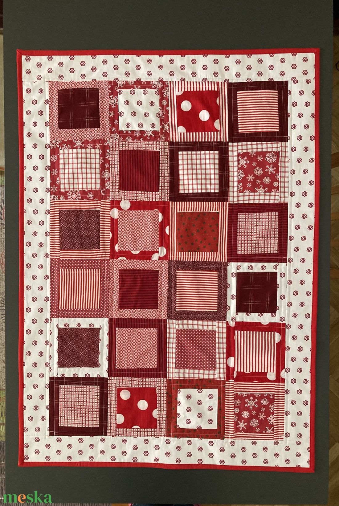 Adventi naptár, patchwork - karácsony - adventi díszek - adventi naptár - Meska.hu