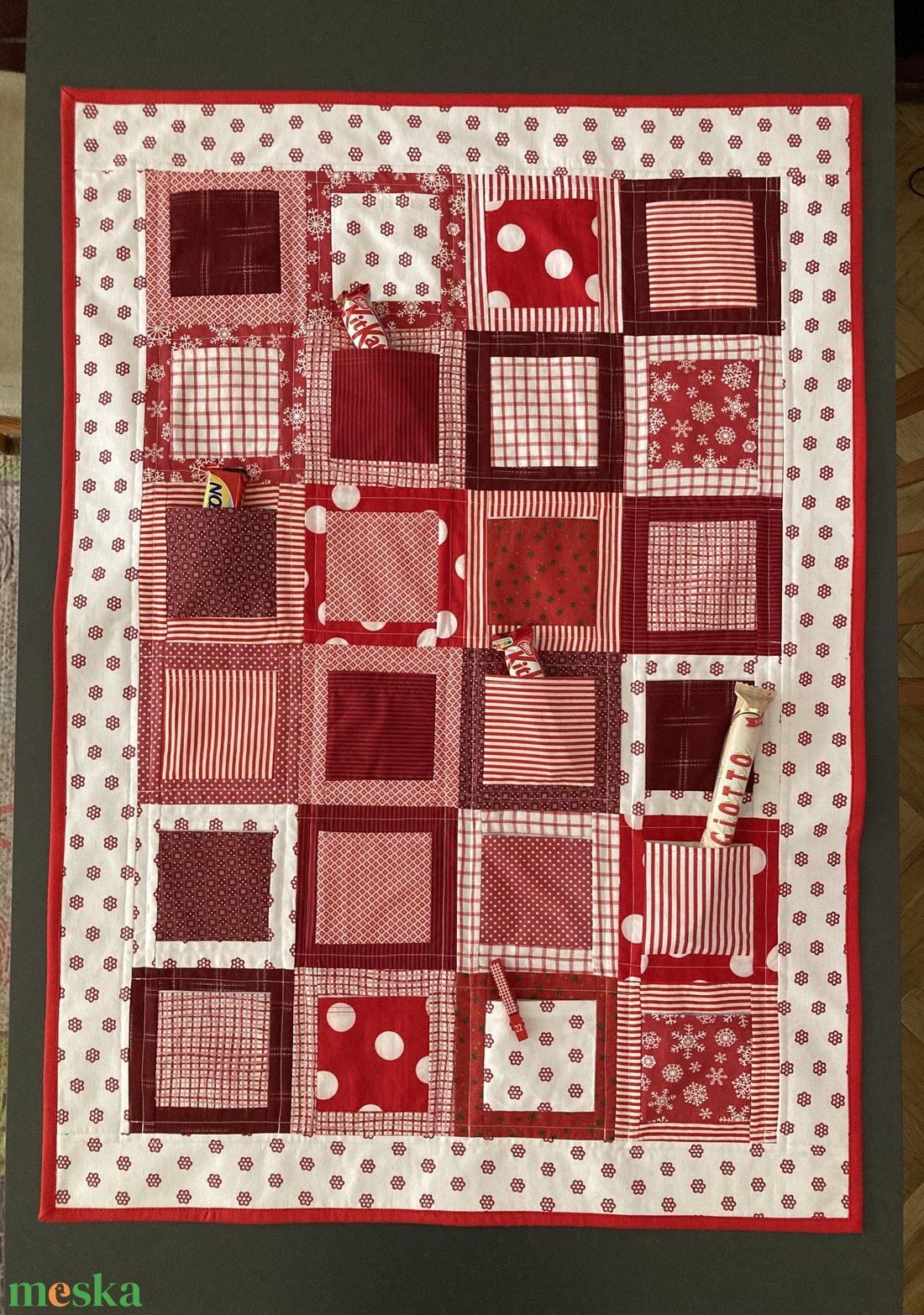 Adventi naptár, patchwork - karácsony - adventi díszek - adventi naptár - Meska.hu