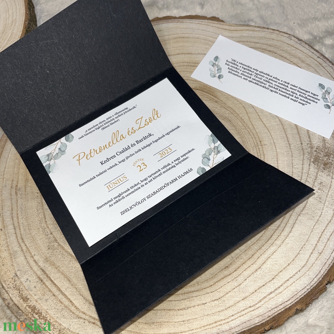 Esküvői meghívó - 'kinyitható' - Exklúzív fekete design - esküvő - meghívó & kártya - meghívó - Meska.hu Esküvői meghívó - 'kinyitható' - Exklúzív fekete design - esküvő - meghívó & kártya - meghívó - Meska.hu