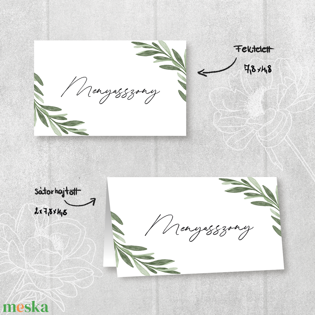 Greenery Ültetőkártya - Oliva - Akvarell - esküvő - meghívó & kártya - meghívó - Meska.hu Greenery Ültetőkártya - Oliva - Akvarell - esküvő - meghívó & kártya - meghívó - Meska.hu