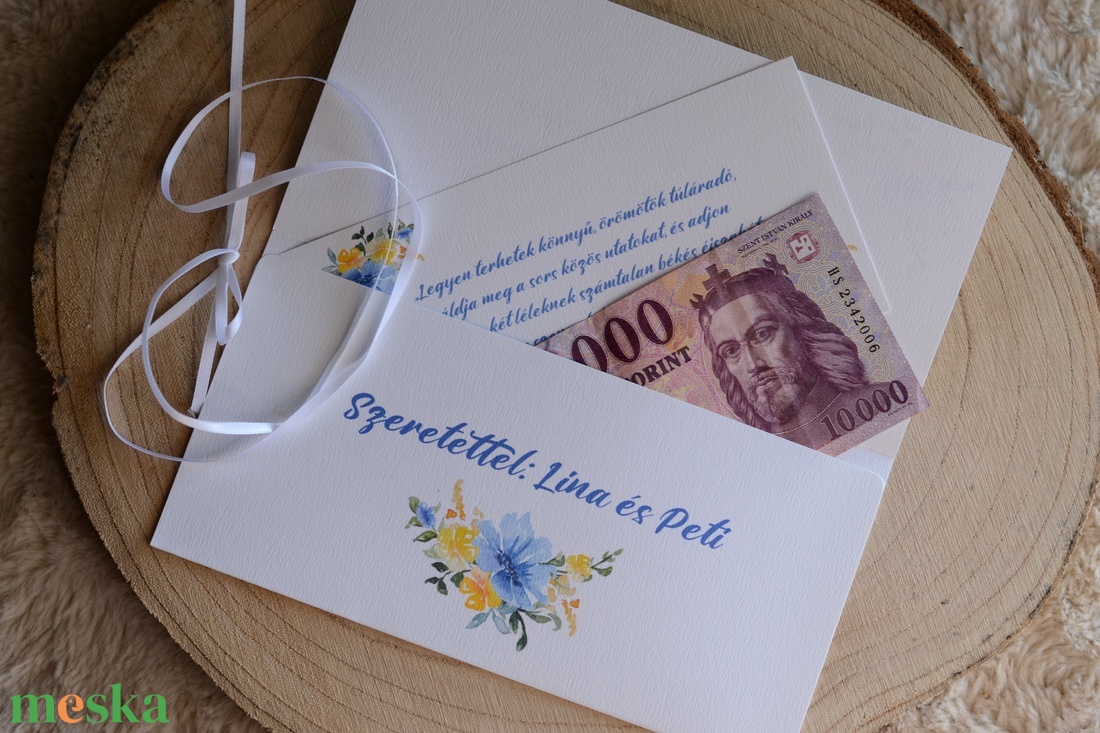 Kék akvarell virágos pénzátadó boríték - esküvő - emlék & ajándék - nászajándék - esküvői pénzátadó boríték, kártya - Meska.hu Kék akvarell virágos pénzátadó boríték - esküvő - emlék & ajándék - nászajándék - esküvői pénzátadó boríték, kártya - Meska.hu