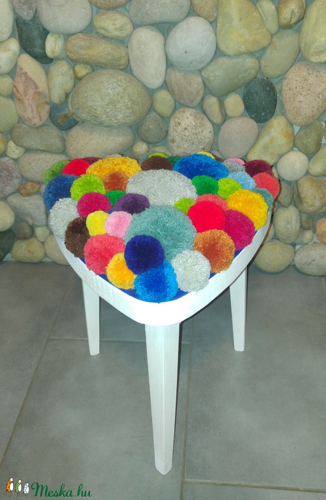 Designer szék-ülőke: csupa színes pompon/pom-pom - otthon & lakás - bútor - puff - Meska.hu Designer szék-ülőke: csupa színes pompon/pom-pom - otthon & lakás - bútor - puff - Meska.hu