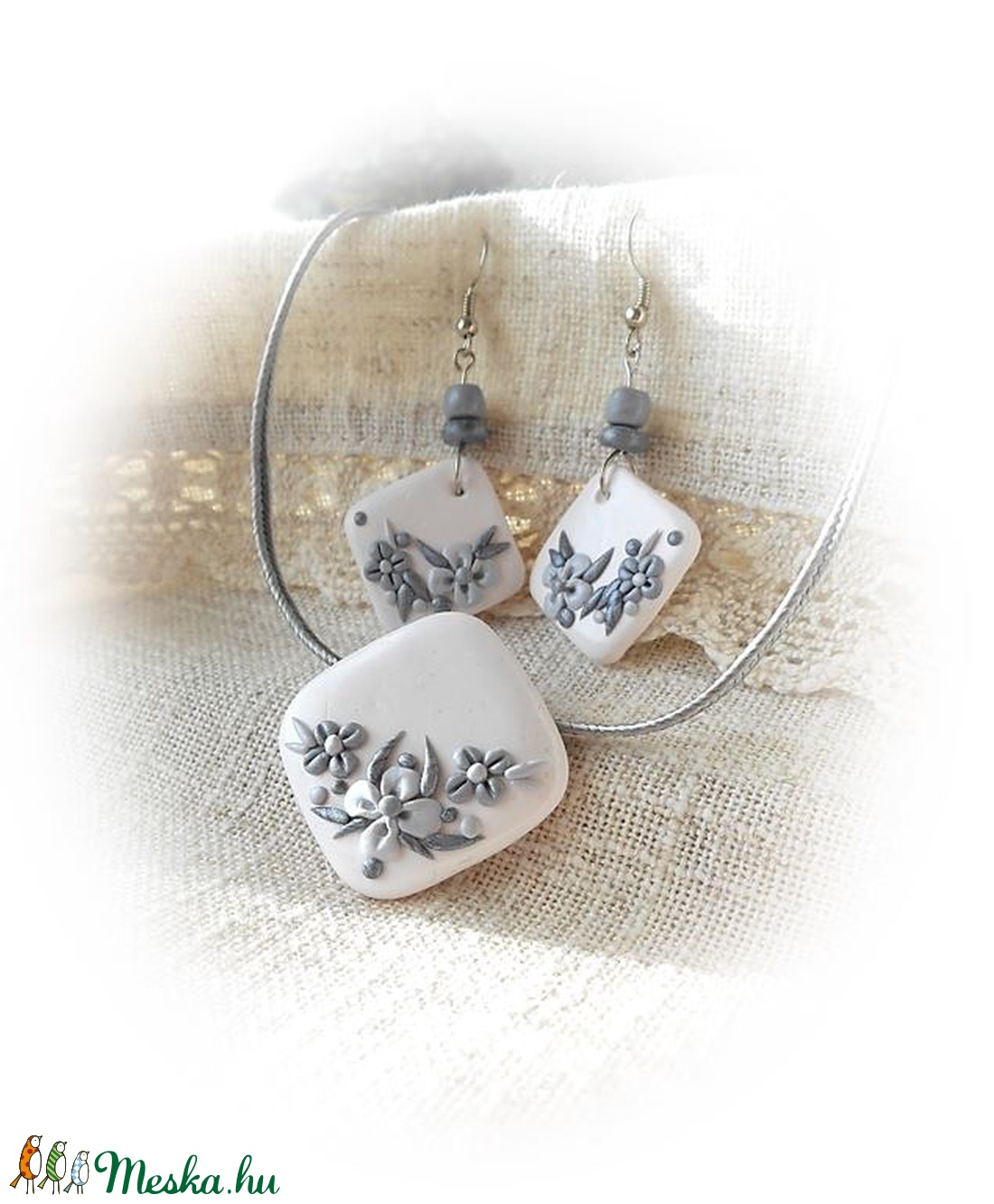 Ezüstös elegancia - ékszer szett - ékszer - ékszerszett - Meska.hu