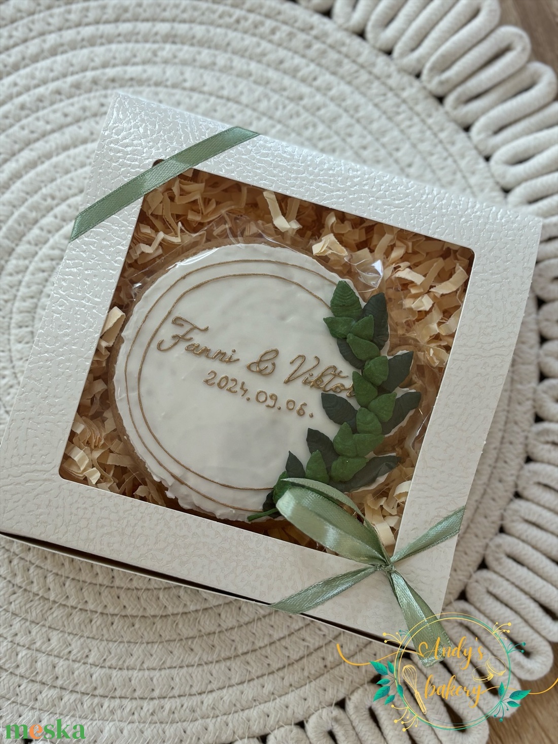 Nászajándék mézeskalácsból - esküvő - emlék & ajándék - nászajándék - nászajándék gyűjtők - Meska.hu