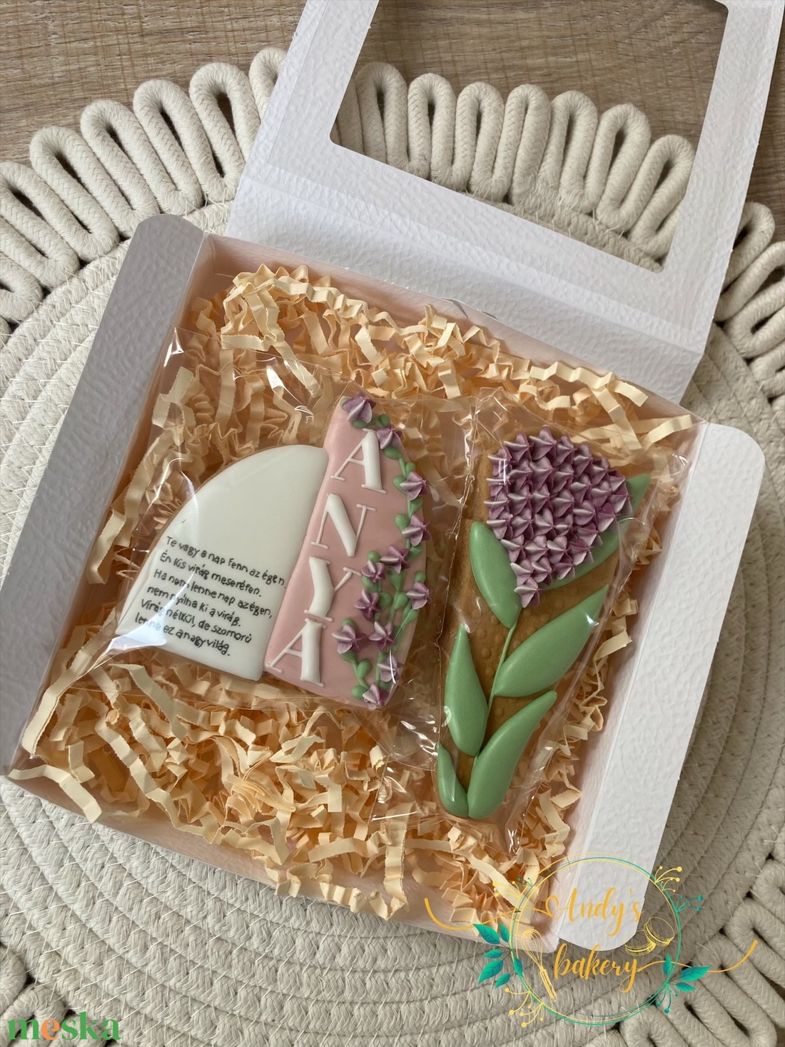 Anyák napi örök virág box - élelmiszer - gourmet ajándékcsomag - Meska.hu