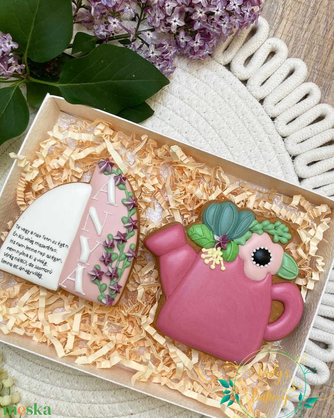 Anyák napi örök virág box - élelmiszer - gourmet ajándékcsomag - Meska.hu