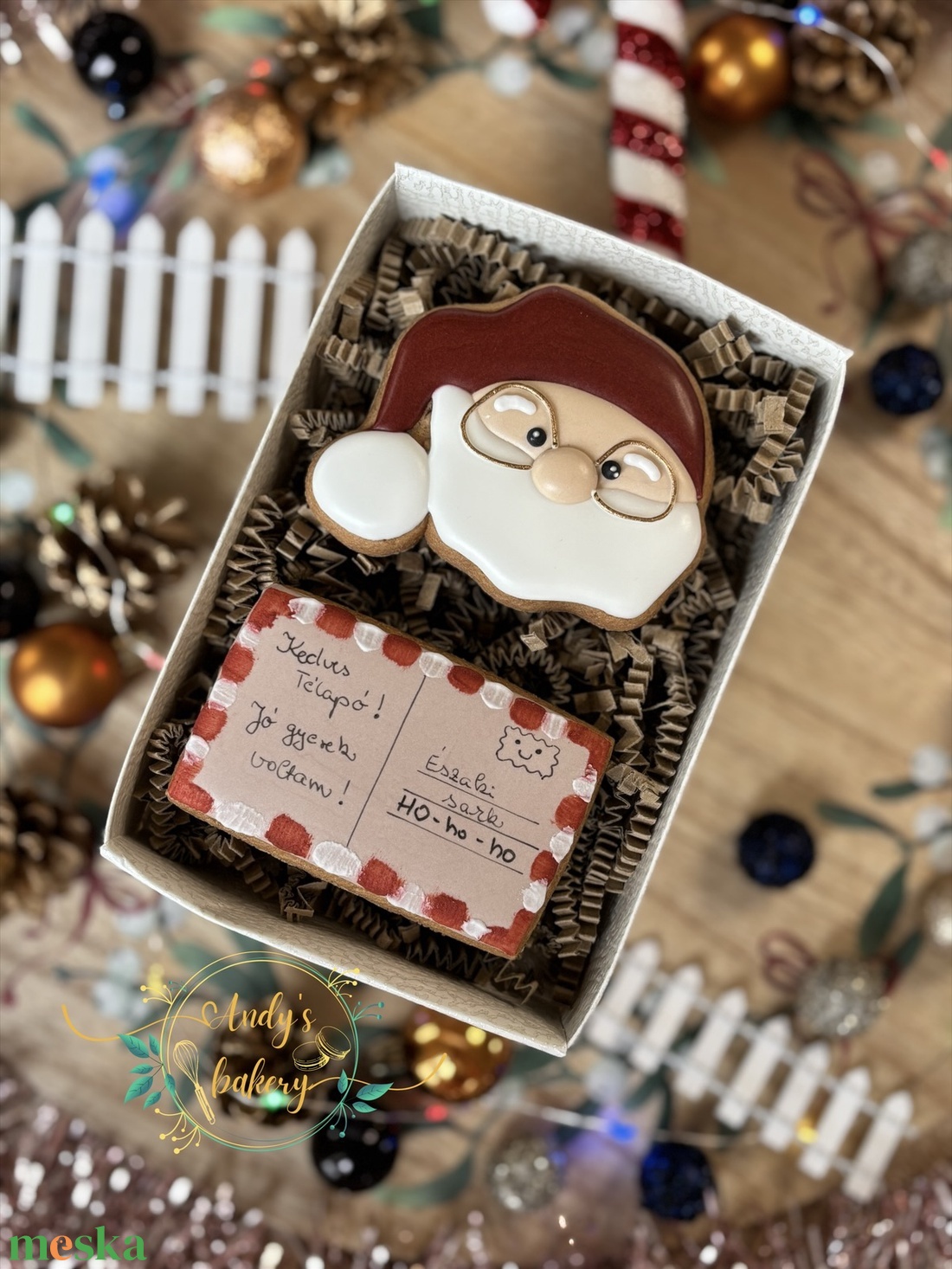 Télapó mézeskalács szett - élelmiszer - gourmet ajándékcsomag - Meska.hu