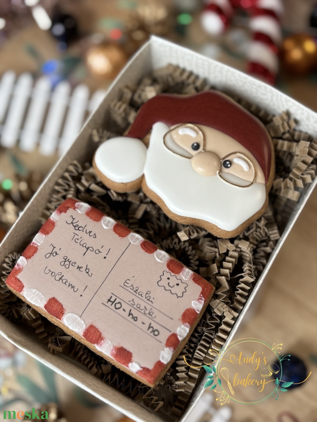 Télapó mézeskalács szett - élelmiszer - gourmet ajándékcsomag - Meska.hu