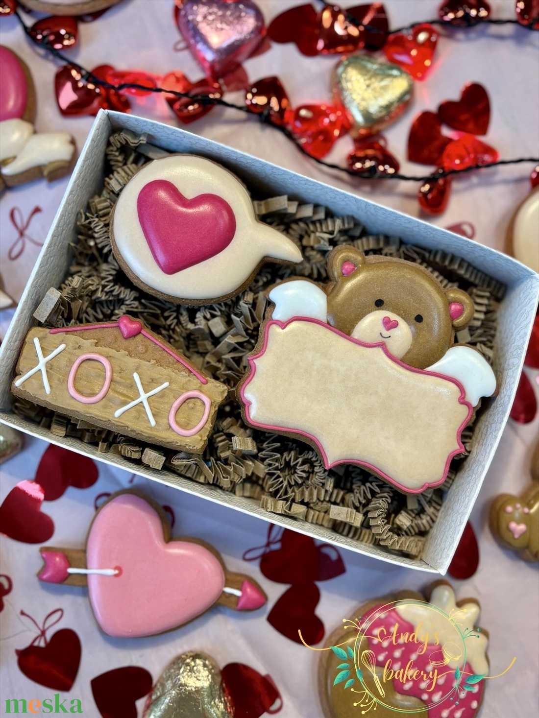 Valentin napi box - élelmiszer - gourmet ajándékcsomag - Meska.hu