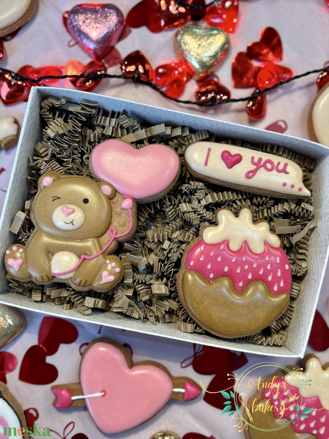 Valentin napi box - élelmiszer - gourmet ajándékcsomag - Meska.hu