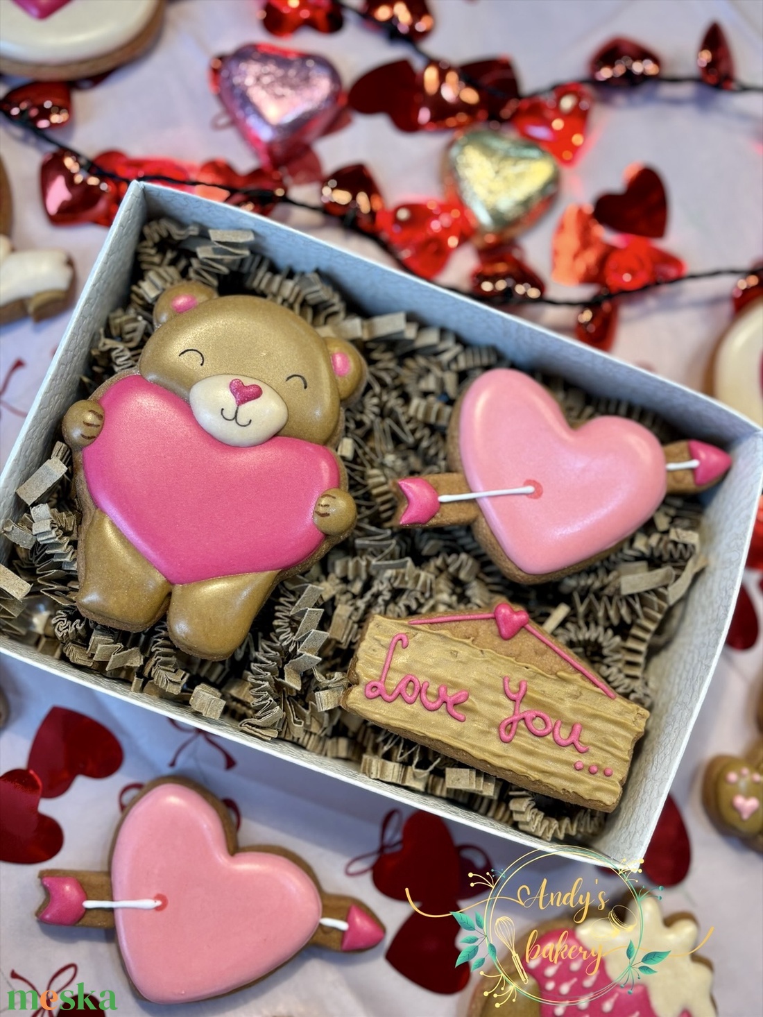 Valentin napi box - élelmiszer - gourmet ajándékcsomag - Meska.hu