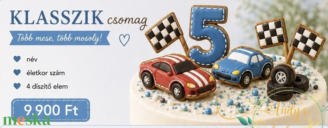 Torta dekoráció mézeskalácsból - élelmiszer - gourmet ajándékcsomag - Meska.hu