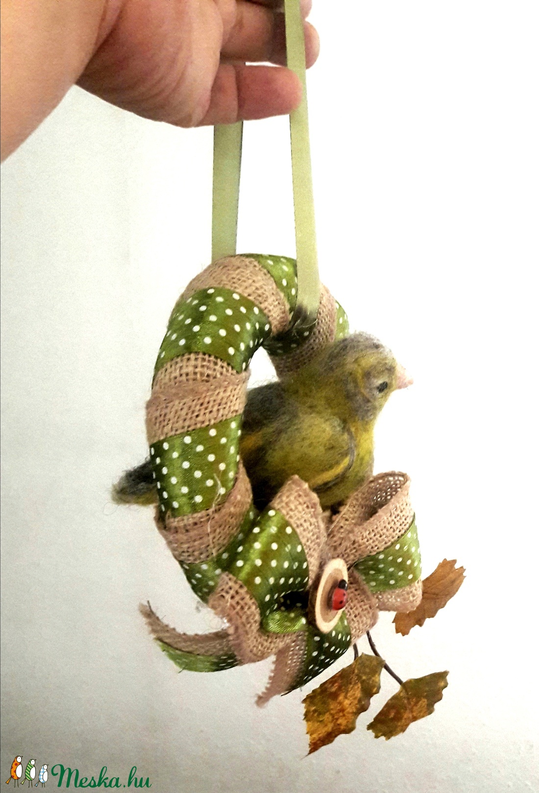 Zöldike ajtódísz - otthon & életmód - dekoráció - Meska.hu