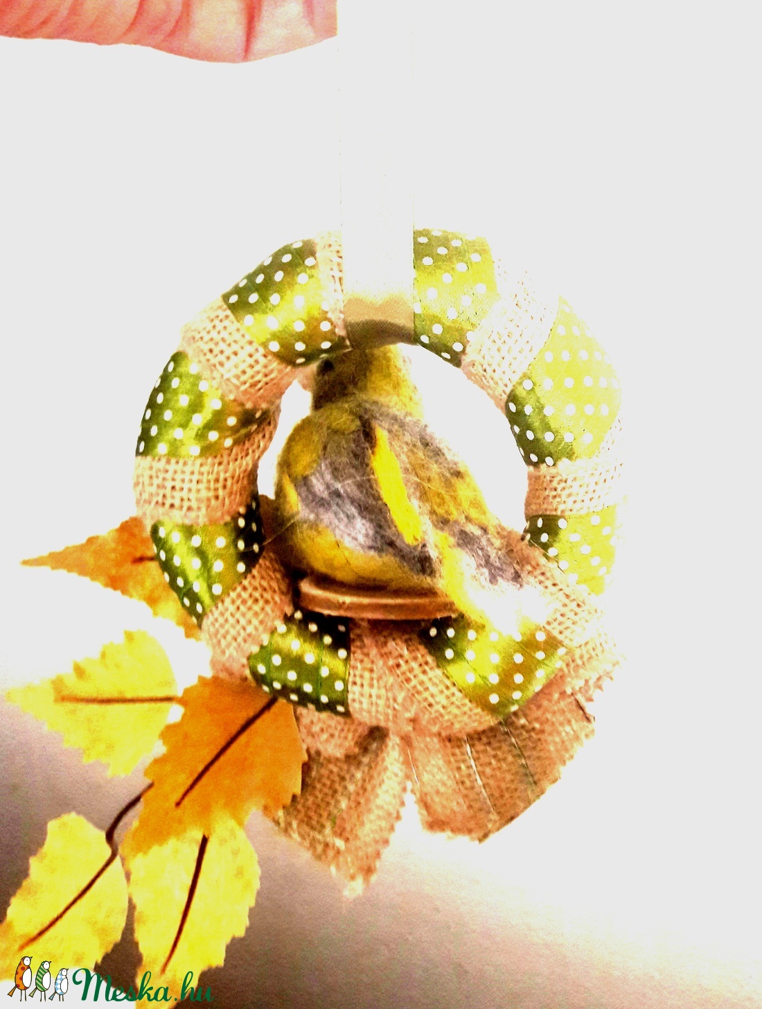 Zöldike ajtódísz - otthon & életmód - dekoráció - Meska.hu