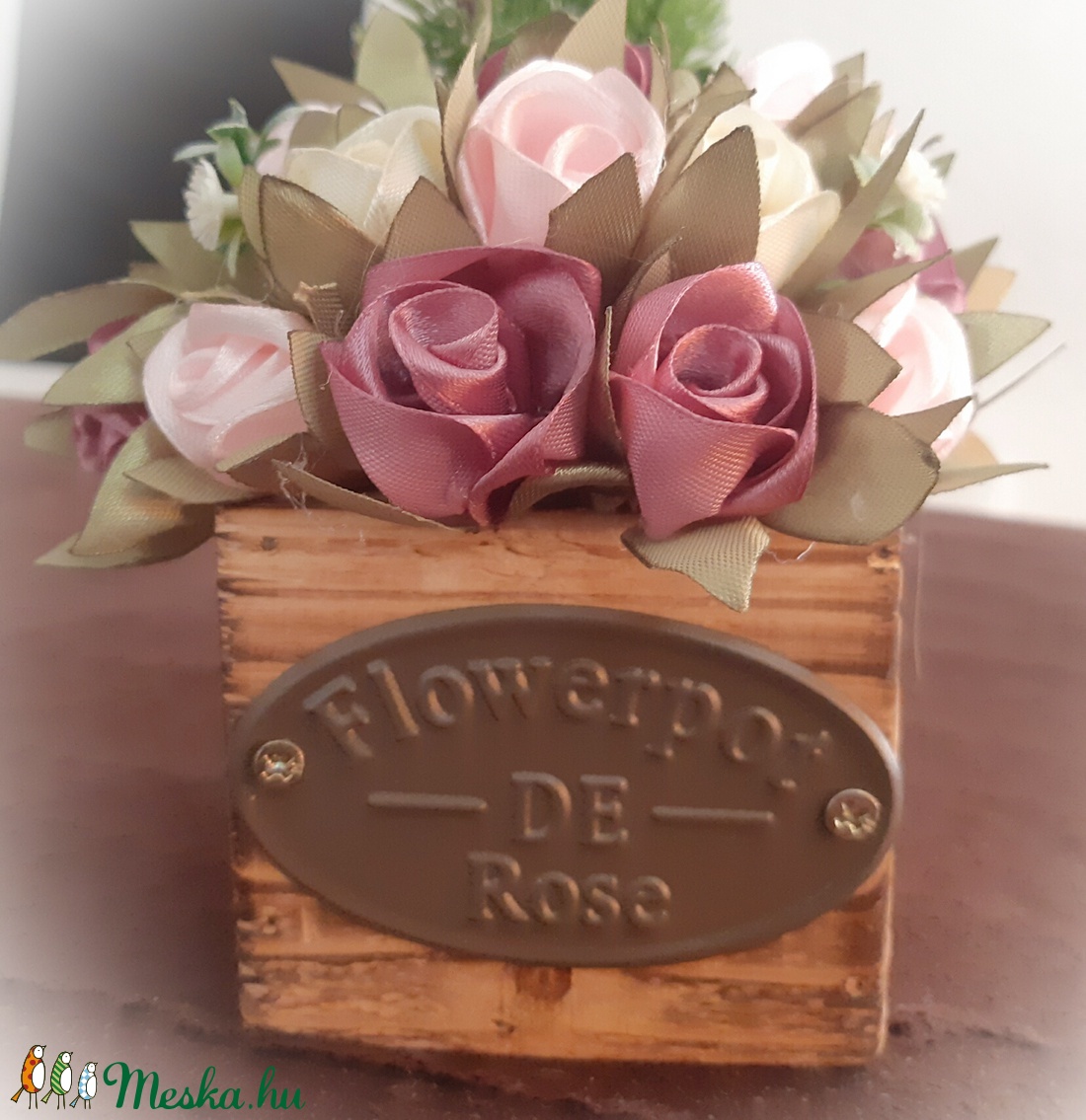 Rustica kaspó asztalidísz - otthon & életmód - dekoráció - Meska.hu