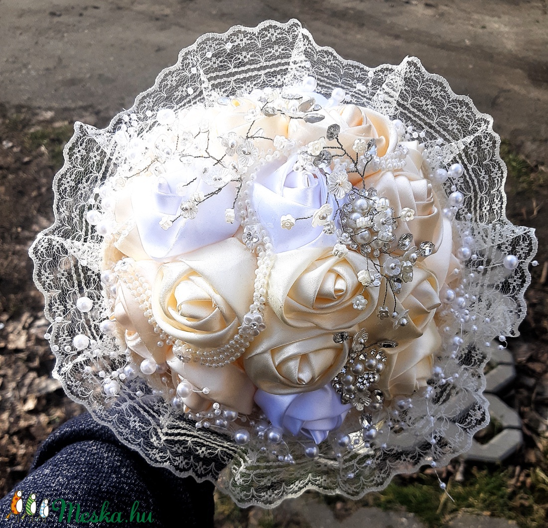 Pezsgő, vanilia örökcsokor és szülőköszöntő szett -  - Meska.hu