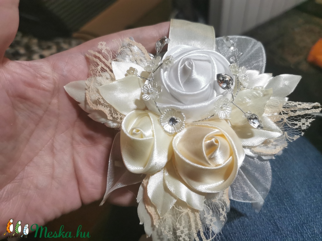 Vanília pezsgő esküvői szett - esküvő - esküvői szett - Meska.hu