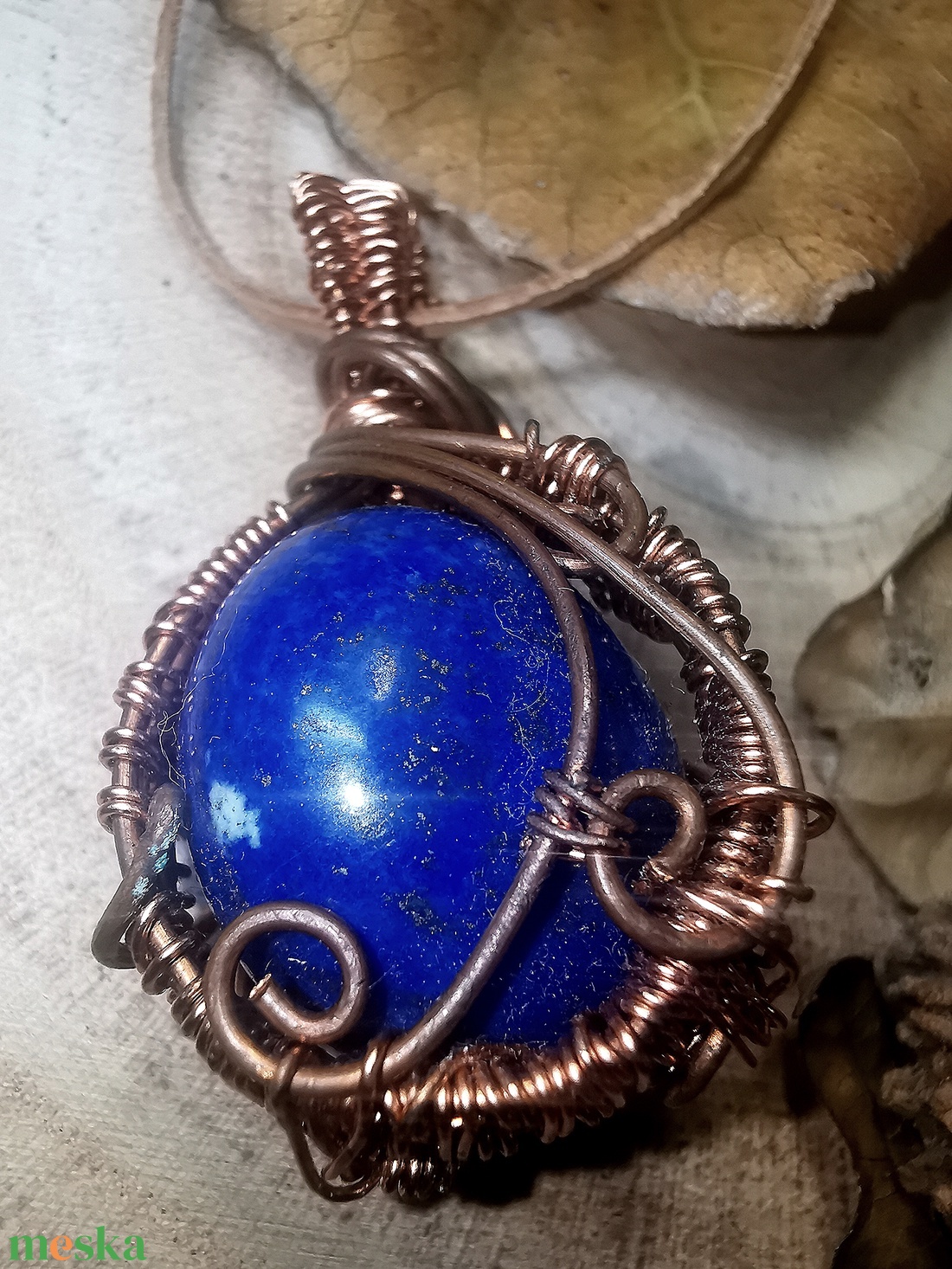 Lapis lazuli medál - ékszer - nyaklánc - medál - Meska.hu